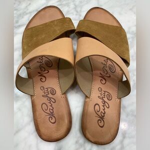 Naughty Monkey Two-Tone Sandals